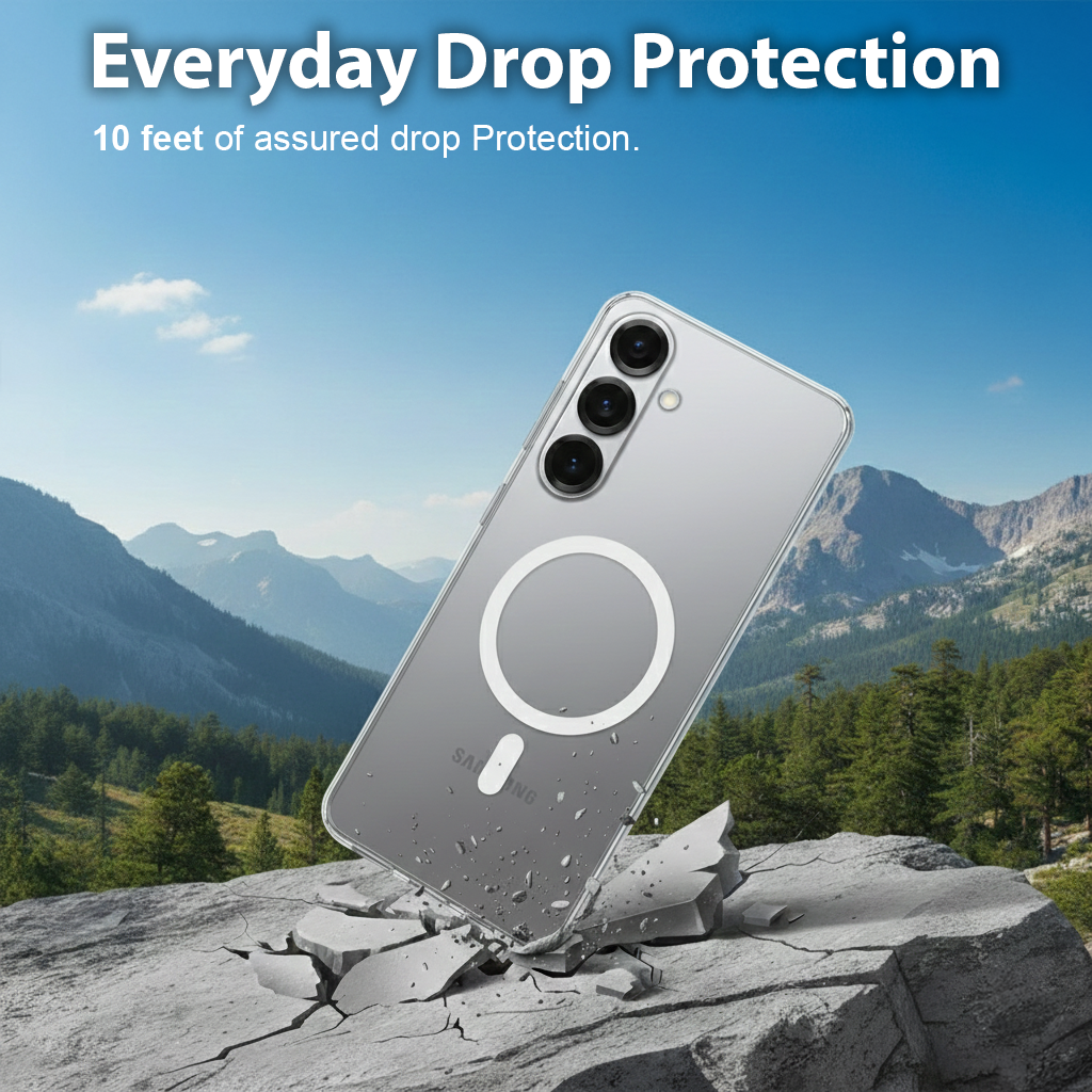 Samsung Galaxy S25 Plus Anti-Yellow Magsafe Clear Case