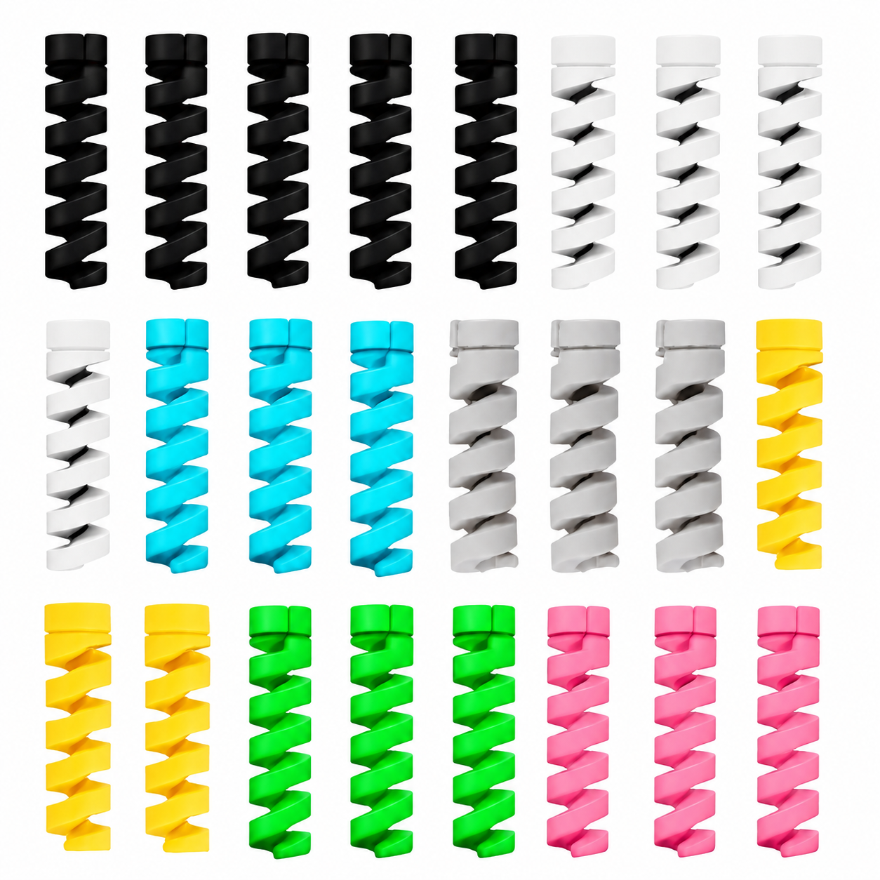 Cable Protector - 24 Pcs Mixed Color