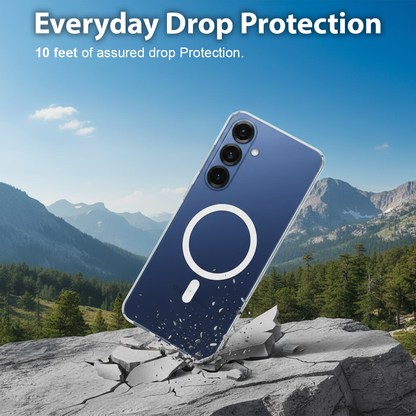 Samsung Galaxy S25 Anti-Yellow Magsafe Clear Case