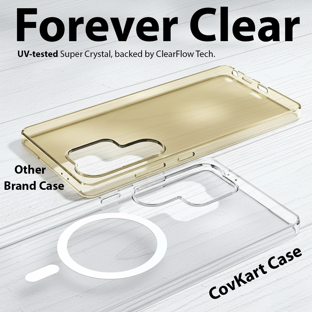 Samsung Galaxy S25 Ultra Anti-Yellow Magsafe Clear Case