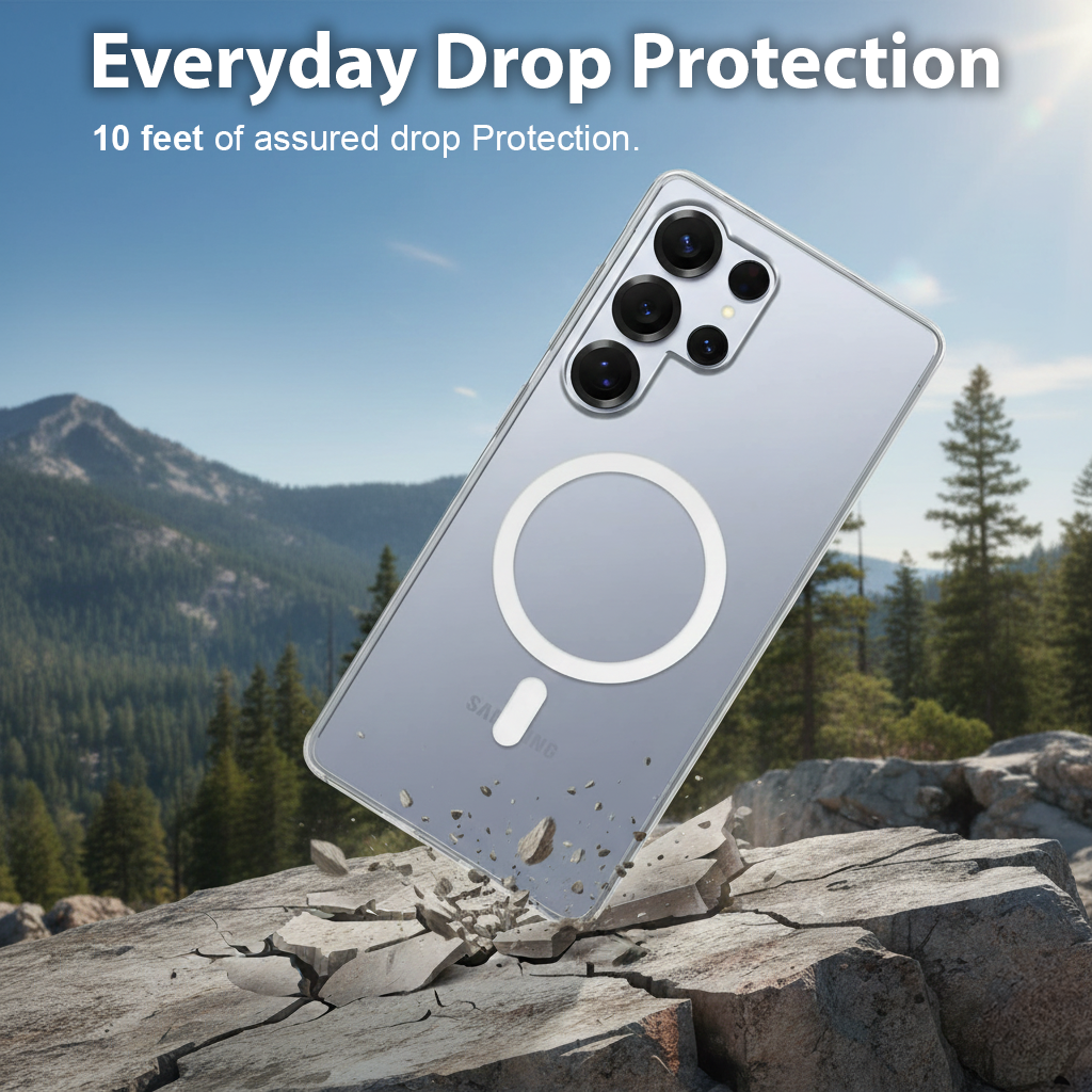 Samsung Galaxy S25 Ultra Anti-Yellow Magsafe Clear Case