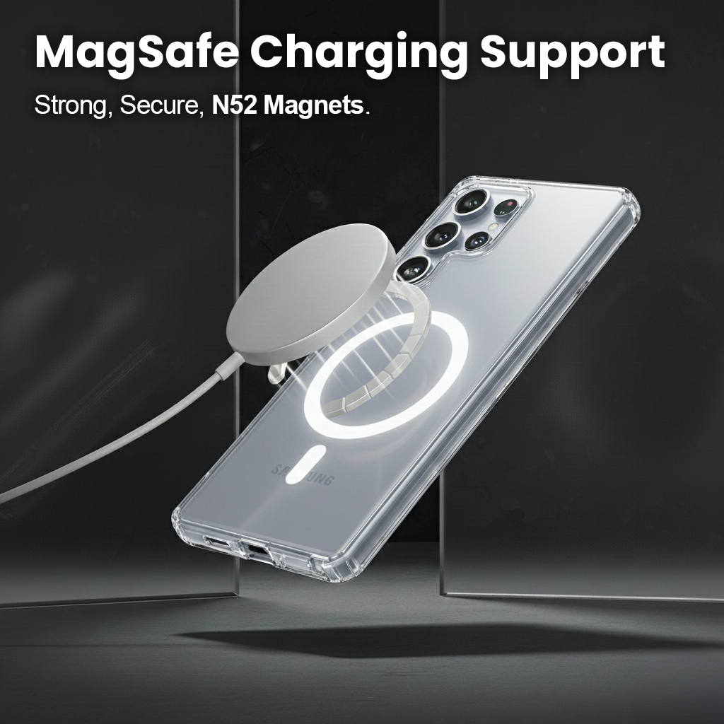 Samsung Galaxy S25 Ultra Anti-Yellow Magsafe Clear Case