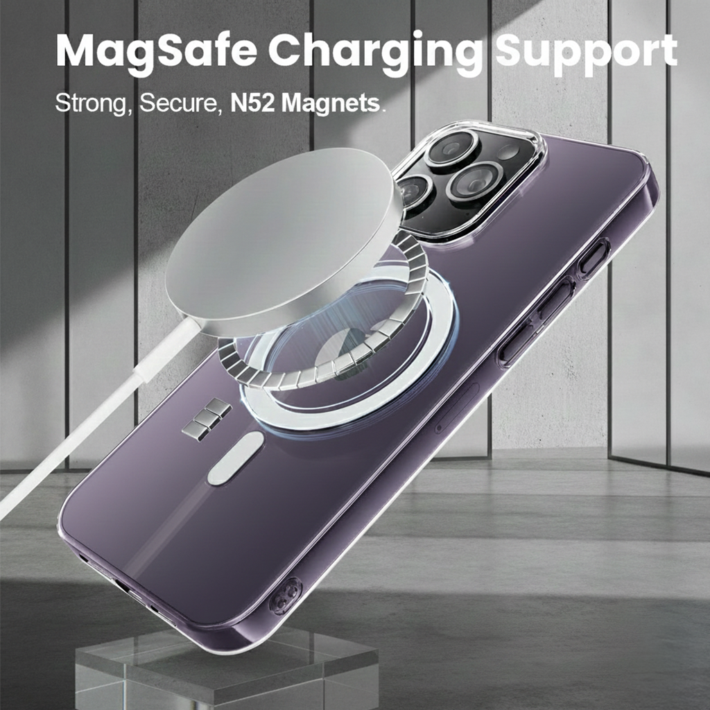 iPhone 14 Pro Max Anti-Yellow Magsafe Clear Case