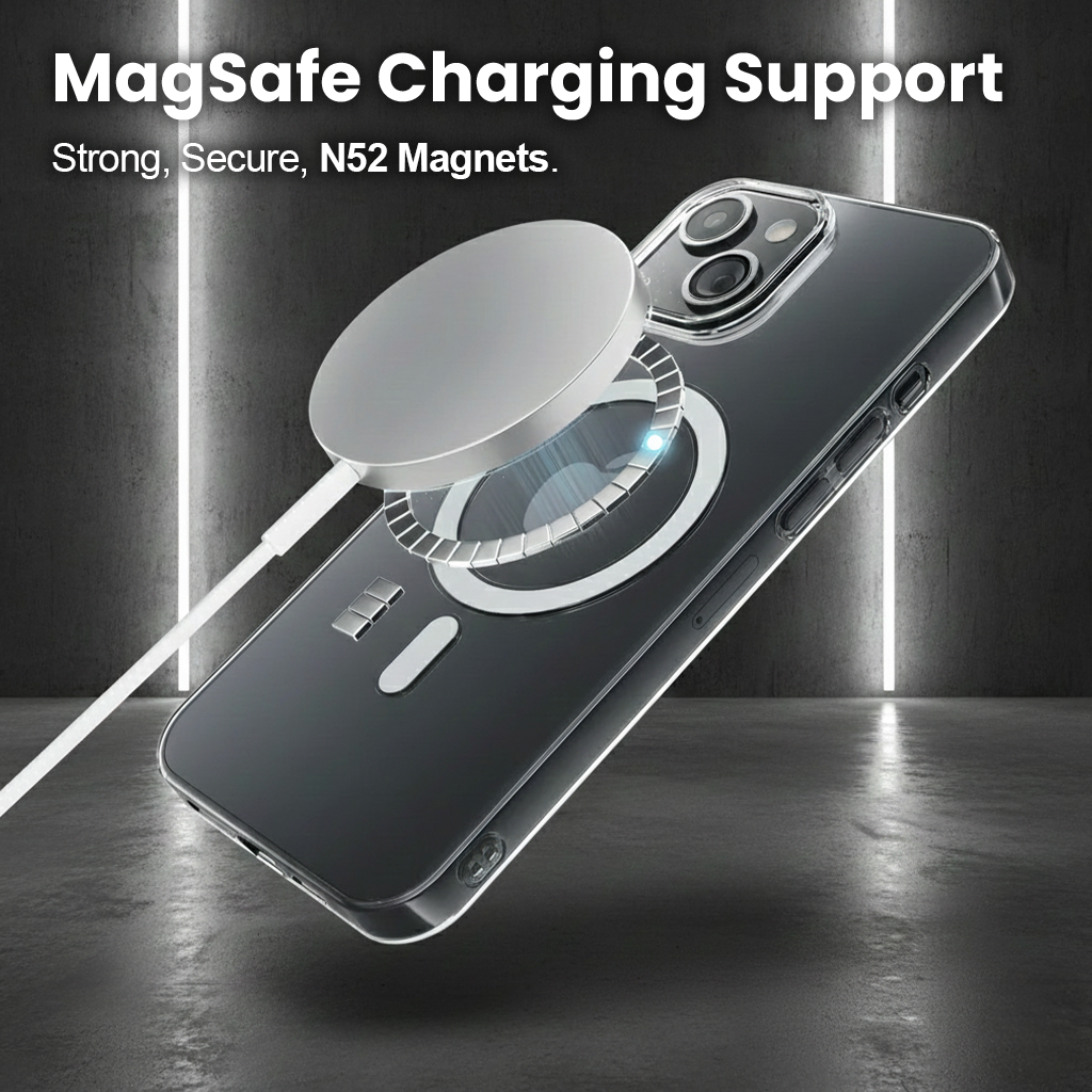 iPhone 15 Anti-Yellow Magsafe Clear Case