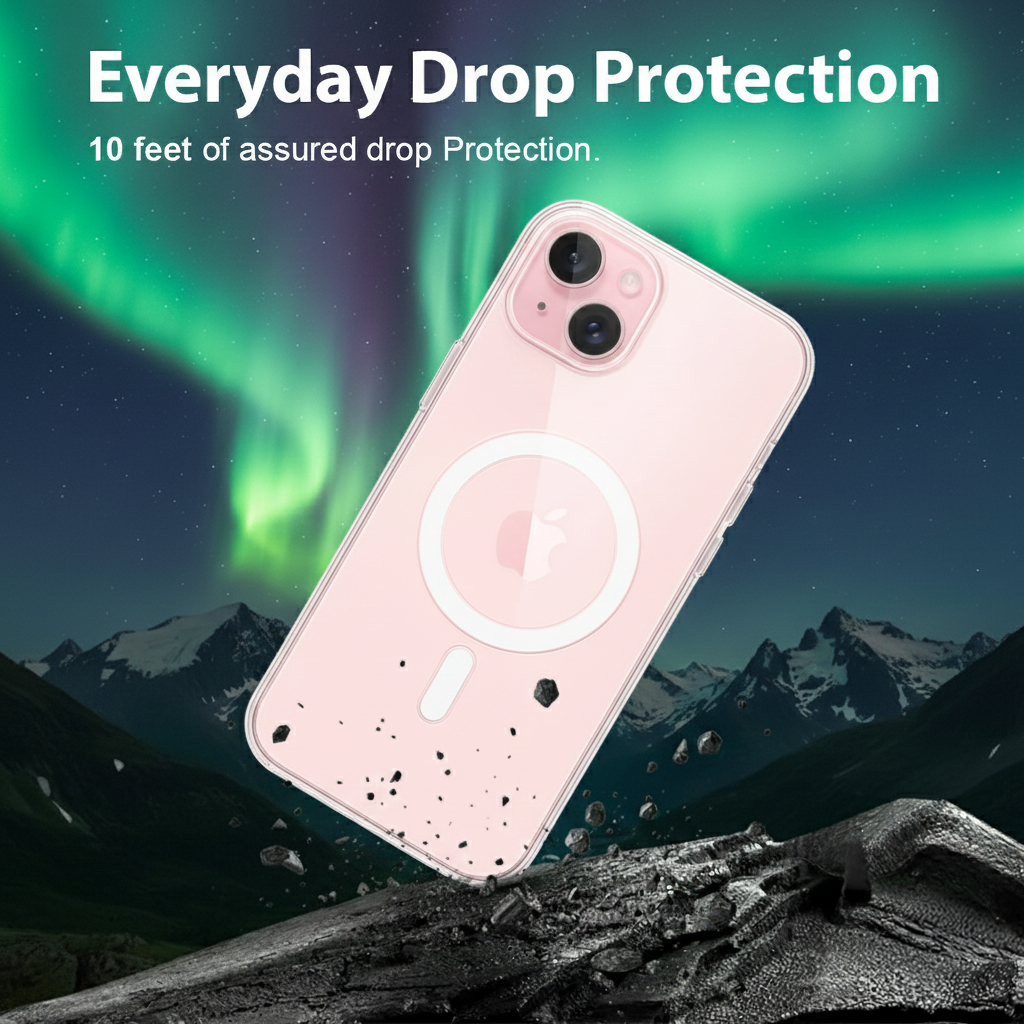 iPhone 15 Plus Anti-Yellow Magsafe Clear Case