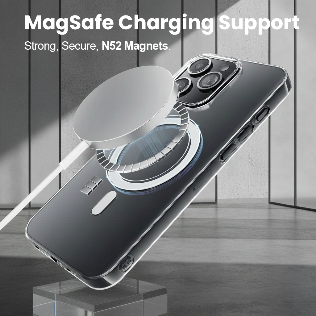 iPhone 15 Pro Anti-Yellow Magsafe Clear Case