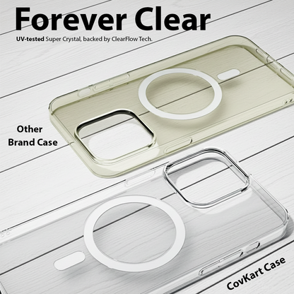 iPhone 15 Pro Max Anti-Yellow Magsafe Clear Case
