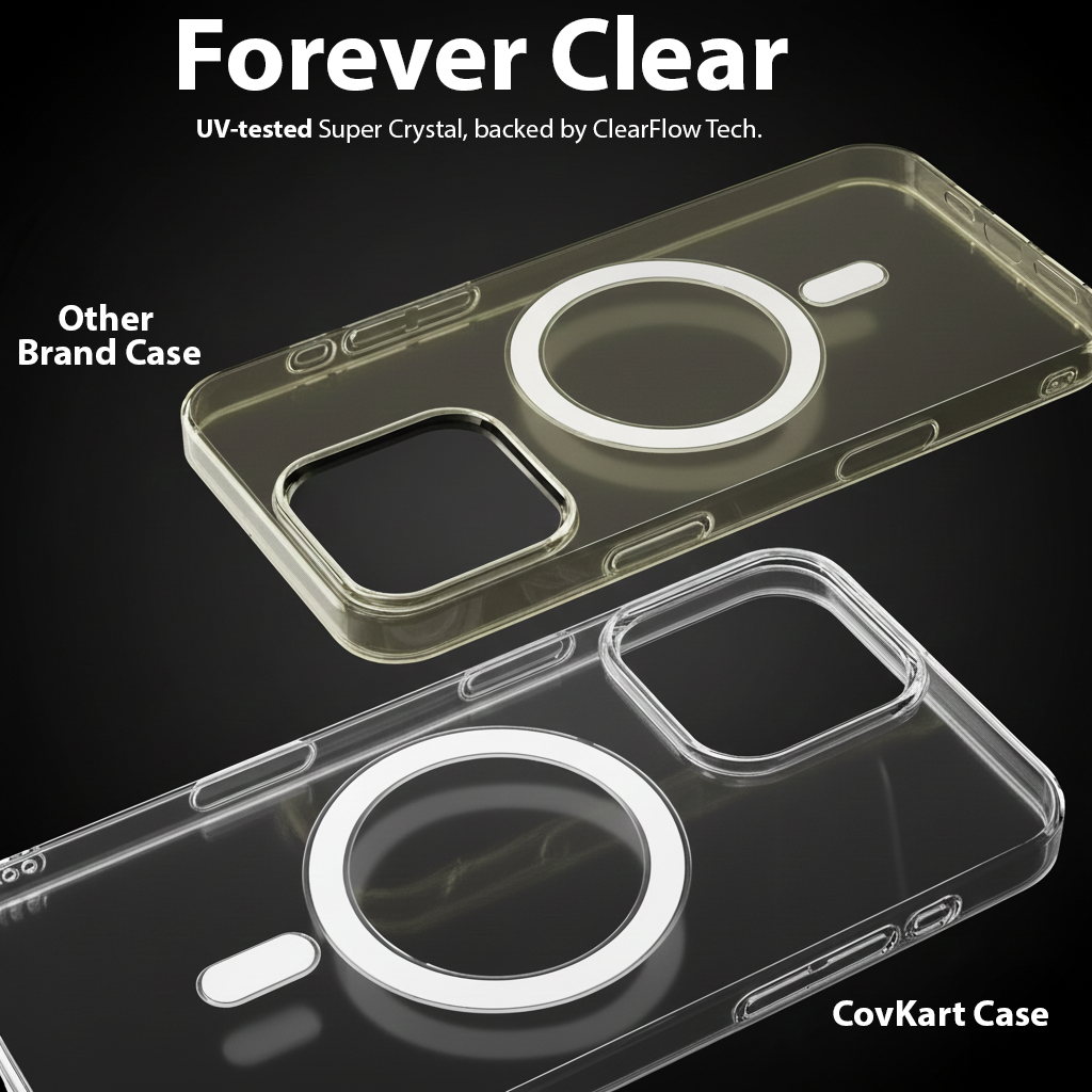 iPhone 16 Pro Max Anti-Yellow Magsafe Clear Case