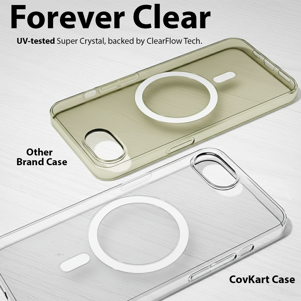 iPhone 16e Anti-Yellow Magsafe Clear Case
