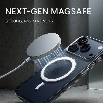 iPhone 17 Pro Max Anti-Yellow Magsafe Clear Case